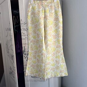 Excellent Preowned Condition Zimmermann Linen Wide Leg Flare Pants